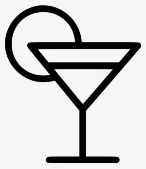 Margarita Cocktail Drink Svg Png Icon Free Download - Black And White Cartoon Cocktail Glass #229167