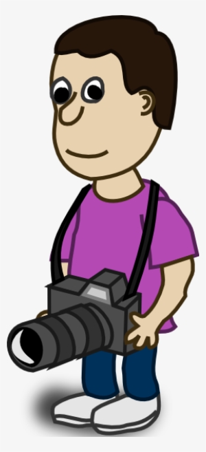Free Library Man Clip Art At Clker Com Vector - Clipart Man With Camera #229281