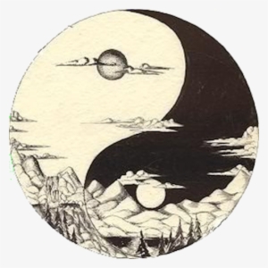 Ancient Symbol Of Balance, And Opposing Forces Of Nature - Yin Yang Mountain Tattoo #229400