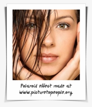 Polaroid Photo Effect - Beautiful Girl Sexy Face #229445