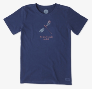 Life Is Good Women's Watercolor Trees Crusher T-shirt - Man T Shirt Short Sleeve #229612