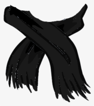 Heather Black Scarf - Black Scarf Png #229710