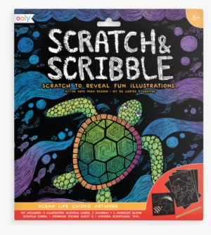 Ocean Life Scratch And Scribble Scratch Art Kit - Space Dogs 2 #229867