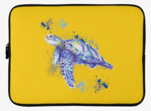 Watercolor Sea Turtle Laptop Sleeves - Watercolor Painting #2200277