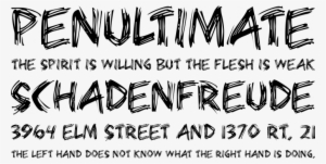 Bearpaw Font Phrases - Destroyed Fonte Download Free #2200559