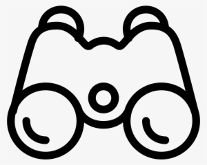 Icon Free Download Png Free Stock - Binoculars Icon White #2201387