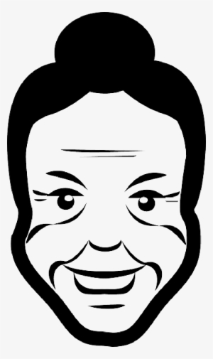 Mb Image/png - Old Woman Face Clipart Black And White #2201480