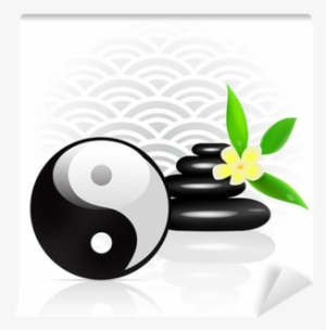 Feng Shui Background With Yin Yang Symbol Wall Mural - Multifaceted Approach Of Being Conscious And Creative #2202169