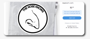 Racist Redbubble 5 “ - Nose Knows Meme #2202222