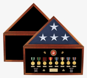 Usa Made Combo Flag Case For 5' X 9' Flag Blank With - Engraving #2202369