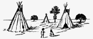 Tipi Drawing Visual Arts Cartoon Indigenous Peoples - Teepee Drawing #2203813