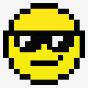 Cool Face Emoji - Pixel Art Emoji #2205696
