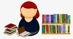 Clipart Books Shelf - Librarian Clipart #2205773
