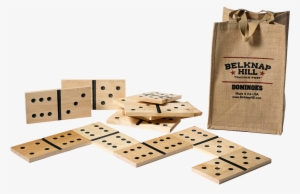 Belknap Hill Trading Post Giant Wood Dominoes With - Giant Wooden Dominoes #2206237