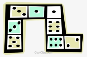 Dominos Royalty Free Vector Clip Art Illustration #2206313