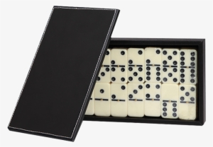 Domino Set In Leather Box, Domino Set In Leather Box - Dominoes #2206533