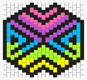 Colorful Tribal Mask Bead Pattern - Visual Arts #2207148