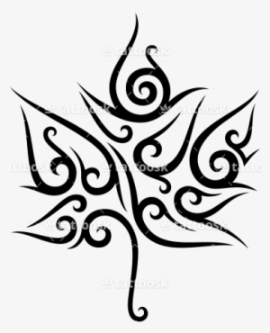 Tribal Clipart Leaves - Maple Leaf Tribal Tattoo #2207306