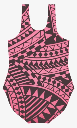 Aztec Tribal Pattern Vest One Piece Swimsuit - Tribal Wallpaper Pink #2207448