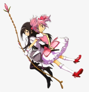 Mahou Shoujo Magica Images And Wallpaper Background - Madoka And Homura Transparent #2208779