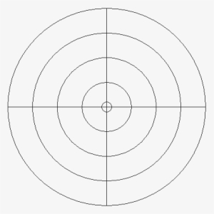 Graticule Consists Of Concentric Circles With Cross-hairs - Concentric Circles With Cross #2208911
