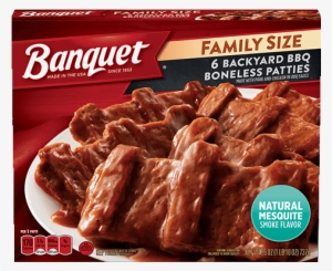Family Size 6 Backyard Bbq Boneless Patties - Banquet Salisbury Steak Family Size #2209075