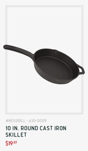Nexgrill Three Piece Tool Set 10 Inch Round Cast Iron - Sauté Pan #2210497