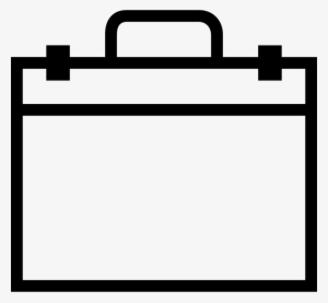 Ios Briefcase Outline Comments - Briefcase Icon White Png #2210534