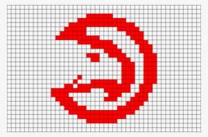 Atlanta Hawks Pixel Art - Atlanta Hawks Logo Pixel Art #2210735