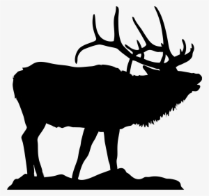 Elk Clipart Elk Silhouette 8 Png - Elk Silhouette Clipart #2211570