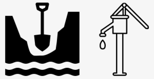 Water Well Borehole Hand Pump Clip Art - Water Hand Pump Clipart #2212590