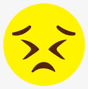 Tired Face Emoji Design With Fabric #2212690