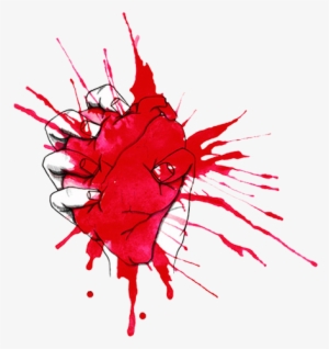 Blood, Heart, And Green Day Image - Hand Holding Heart Png #2212890