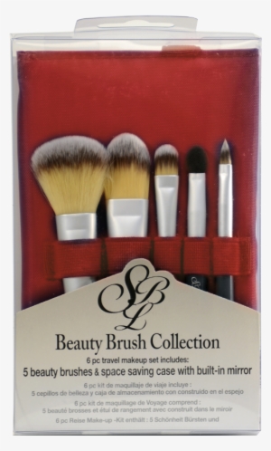 Silver Brush Beauty Brush Set Of 5 Brushes In Red Travel - Silver Brush Silver Beauty Brush Sets, Pack #2213052