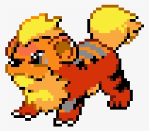 Growlithe - Pixel Art Growlithe #2213308