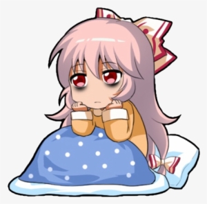 Cant Sleep Mokou Discord Emoji - Discord Emojie Anime #2213469