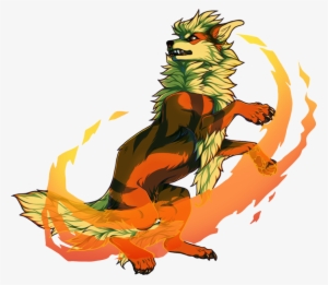 Shiny Arcanine Pokédex - Arcanine Sprite Silver Gold #2213539