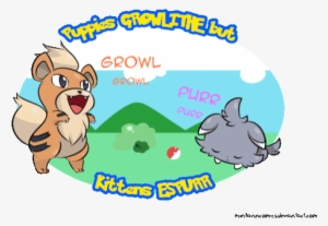 Puppies Growlithe And Kittens Espurrpupples Growl And - Growlithe Puns #2213934