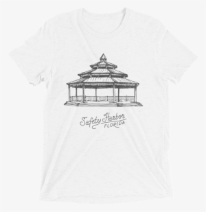 Safety Harbor Gazebo Tee Gazebo Black Mockup Front #2216383