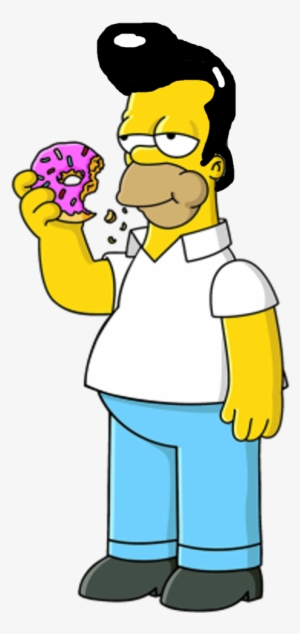 Homer Simpson With Elvis Presley's Hair By Darthraner83 - Homer Simpson #2217090