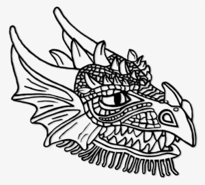 Right Click Here And 'save Image As ' To Download Dragon - Colour In Dragon Head #2217849