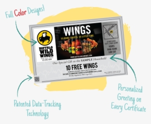 An Example Of A Buffalo Wild Wings Welcomemat Mailer - Buffalo Wild Wings Fan Tanktop #2218687