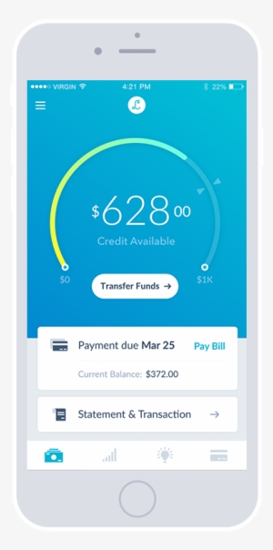Lenny Credit Accounts Dashboard Mockup Flat Iphone - Iphone #2220327