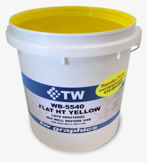Tw 5540 Flat Halftone Yellow Water Based Poster Ink - Plastic #2221091
