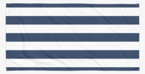 Navy Peony And White Stripes Beach Towel Blanket - Mat #2221223