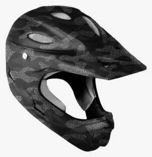Full Face Helmet Halftone Camo - Bicycle Helmet #2221268