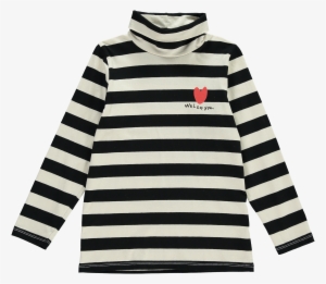 Beau Loves Off White Stripes We Love You Turtle Neck - Black And White Striped Shirt Supreme #2221466
