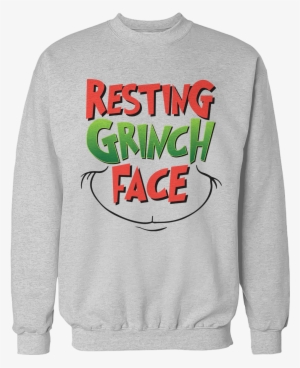 Resting Grinch Face Unisex Sweatshirt Resting Grinch #2221618