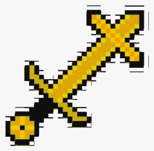 Minecraft Gold Sword Png For Kids - Minecraft Build Diamond Sword #2221908