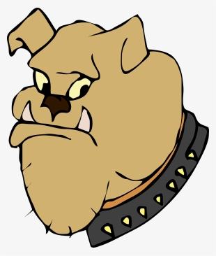 Head, Cartoon, Dog, Bulldog, Animal, Teeth, Mammal - Valentine-dog Round Ornament #2222013